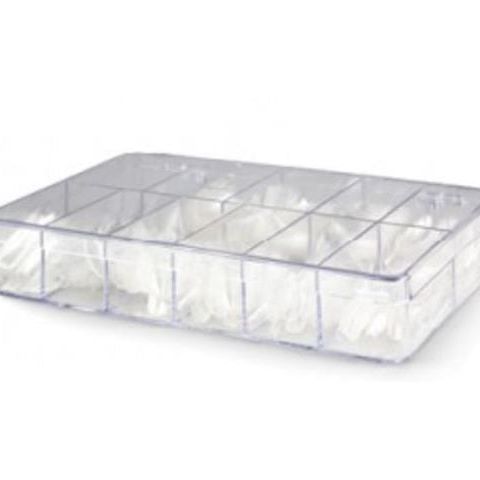 Tip sorting box with 500 tips (50 pieces per size)