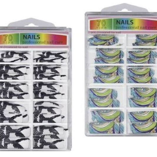 Nailart Design Tips 70 Stck. in Tipbox - EuBeCos