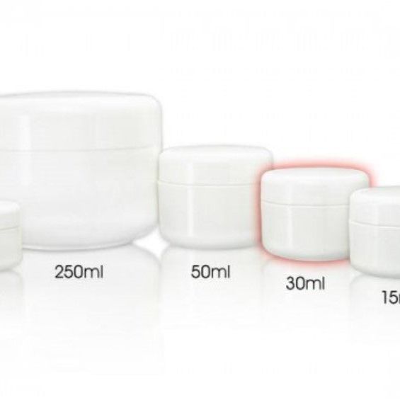 Cans jar white 30 ml *PU 10 pieces*