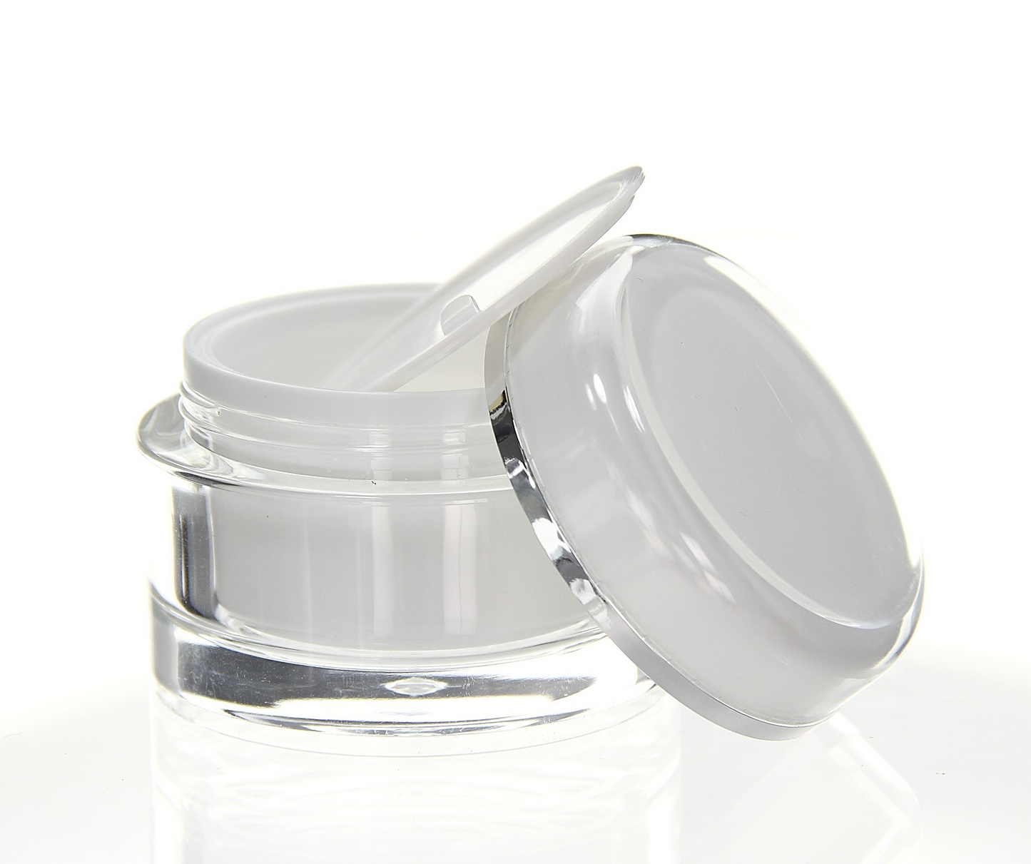 Acryl Designer Tiegel AURORA WEISS 30 ml - 3 Stck/ Pack