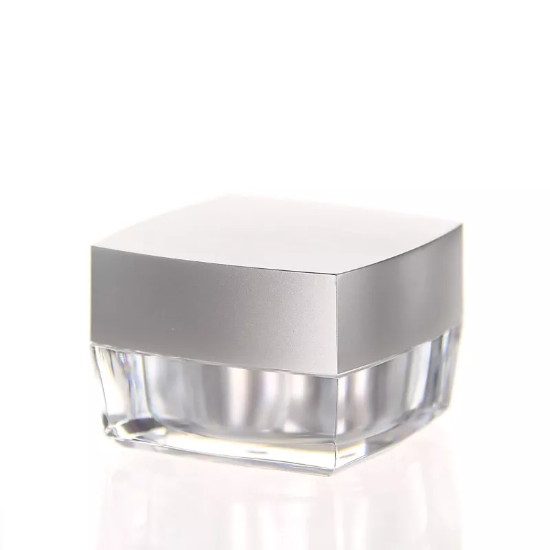 Acrylic Designer Jar LUX SILVER 15 ml - 3 pcs/pack