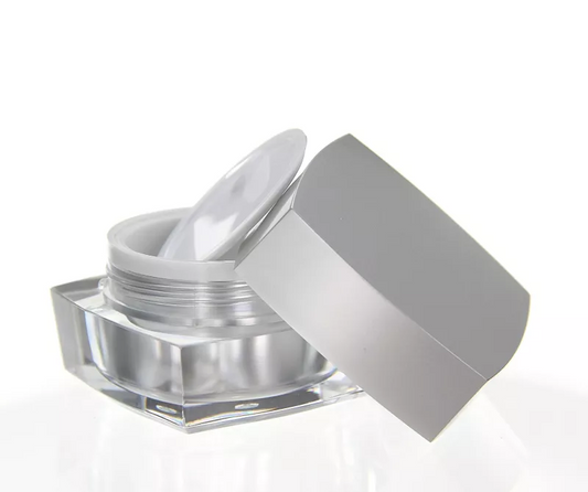 Acrylic Designer Jar LUX SILVER 5 ml - 3 pcs/pack