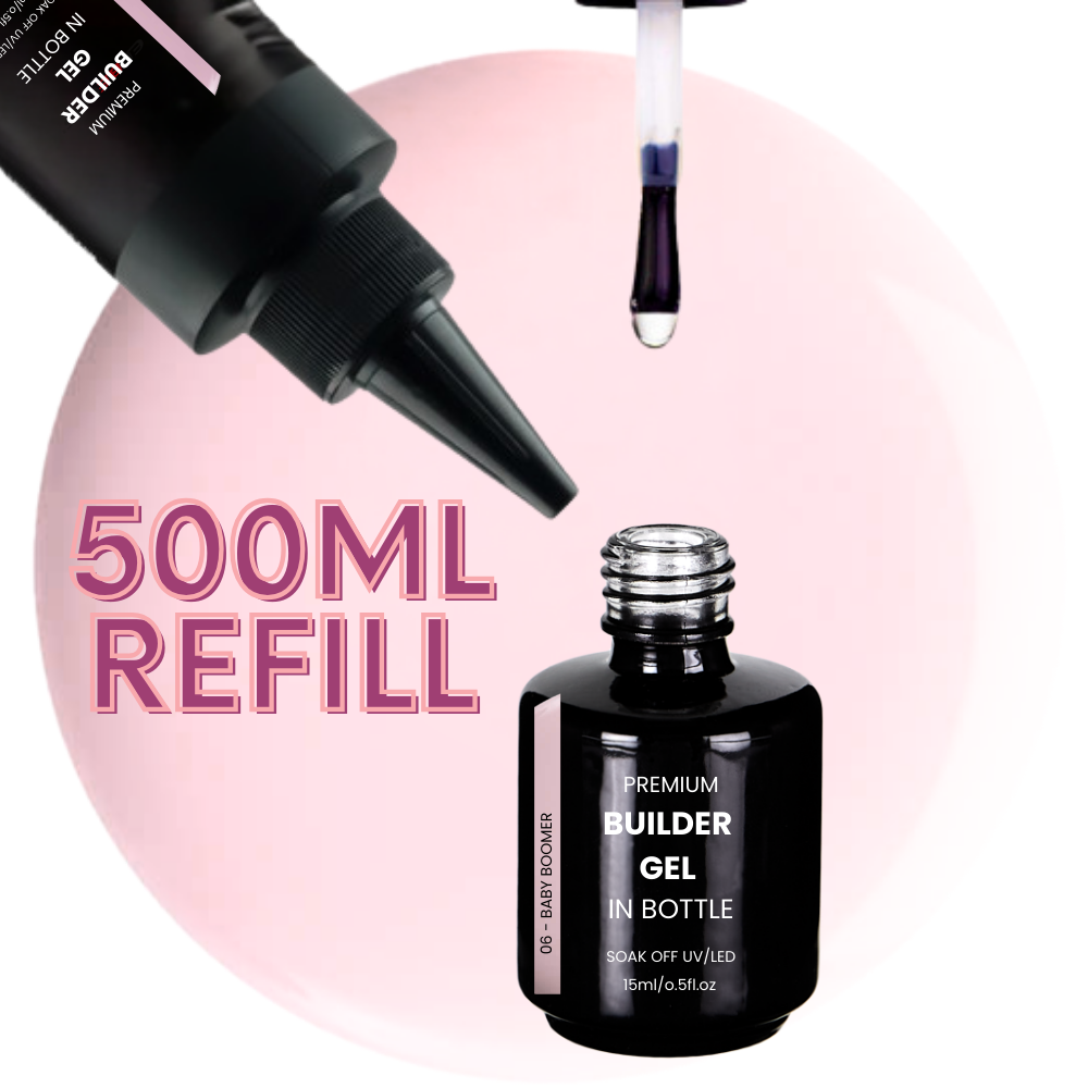 Premium BUILDER GEL IN BOTTLE extra strong - 06 Baby Boomer 15ml Flasche