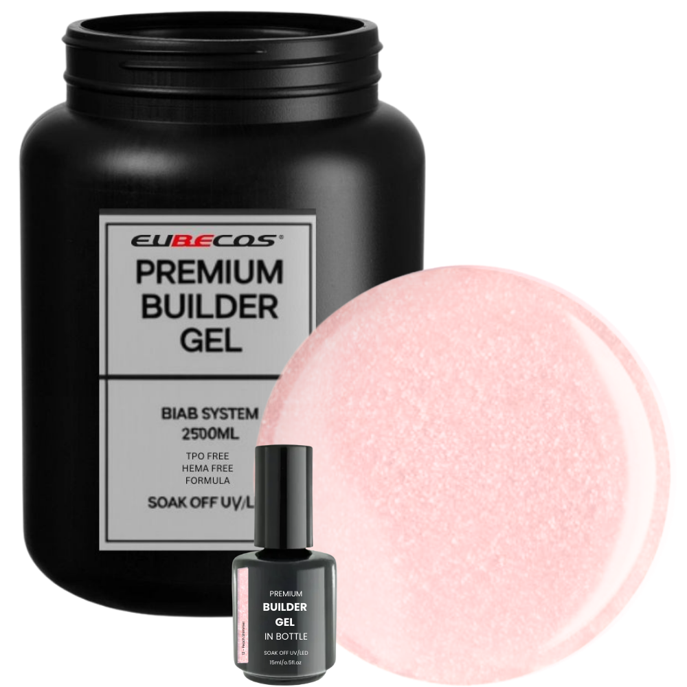 Premium BUILDER GEL IN BOTTLE extra strong - 12 Peach Shimmer 2500ml