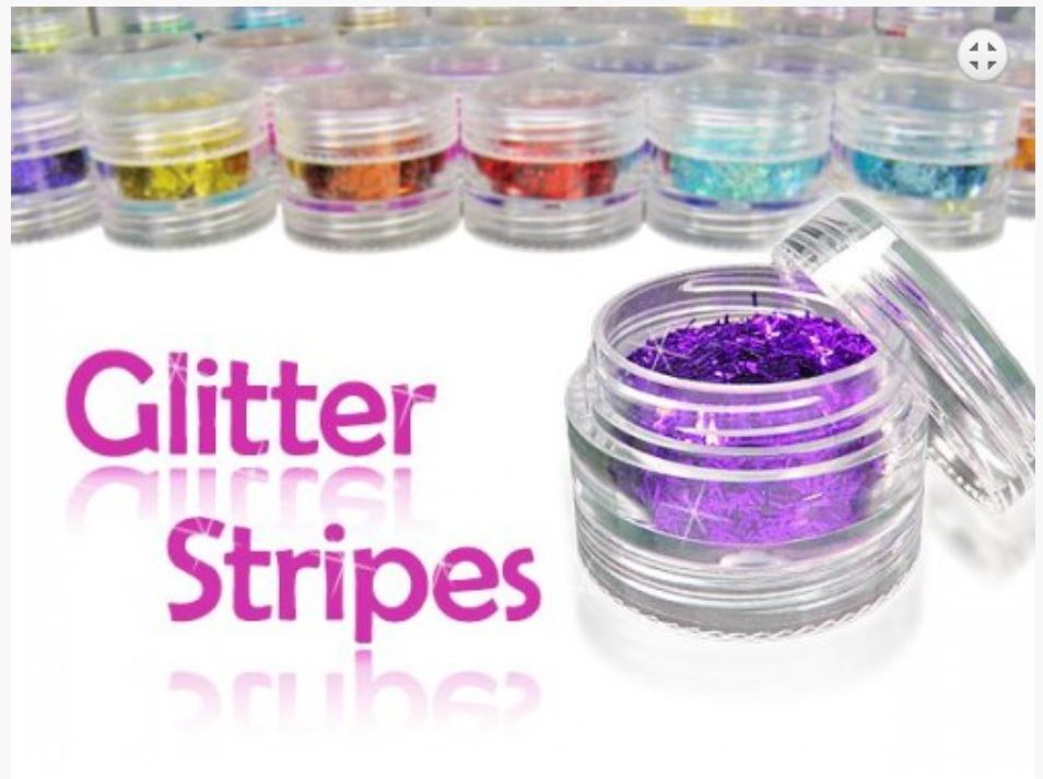 Glitterstripes / feine Glitterstreifen