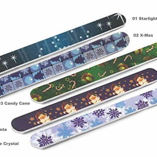 PREMIUM Weihnachts- Designfeilen / Feilen mit Druckmotiv Weihnachten