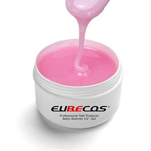 6x 5ml BABY-BOOMER GLAMOUR UV-GEL-SET with 50 x rhinestones and nail glue 3g