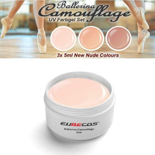 BALLERINA Camouflage Farbgel Set 3x 5ml