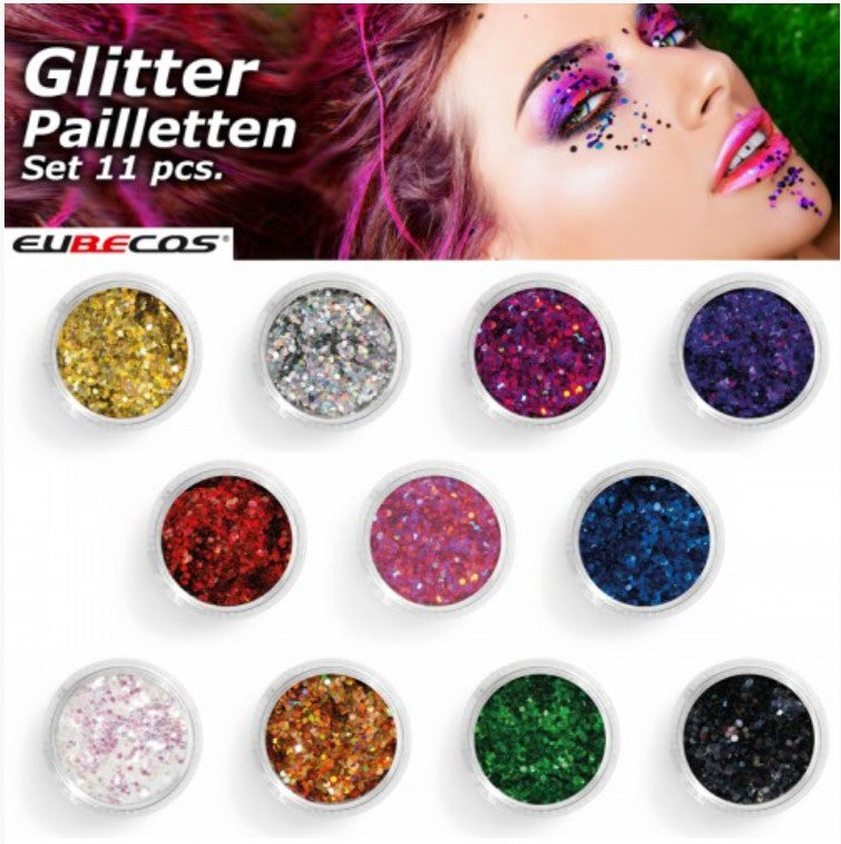 Glitterpailletten Spar Set 11 St.