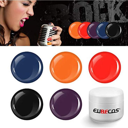 LET`S ROCK Farbgel Set 5 x 5 ml - EuBeCos