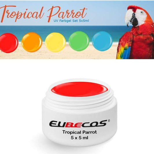 Tropical Parrot Wetlook Farbgel Set 5 x 5 ml