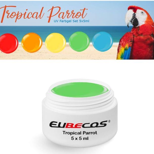 Tropical Parrot Wetlook Color Gel Set 5 x 5 ml