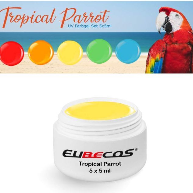Tropical Parrot Wetlook Color Gel Set 5 x 5 ml
