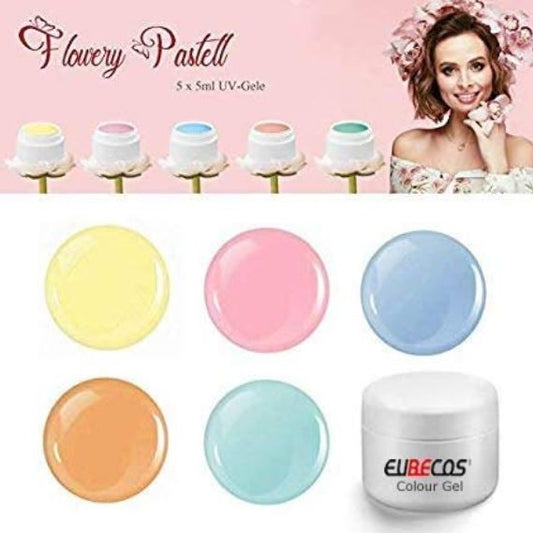 Flowery Pastel Farbgelset 5x5 ml