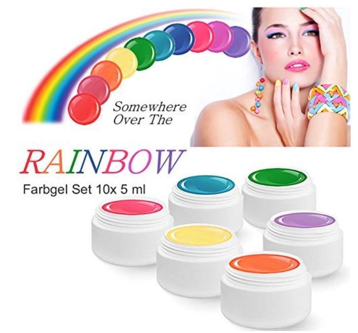 OVER THE RAINBOW Farbgelset 10 x 5 ml