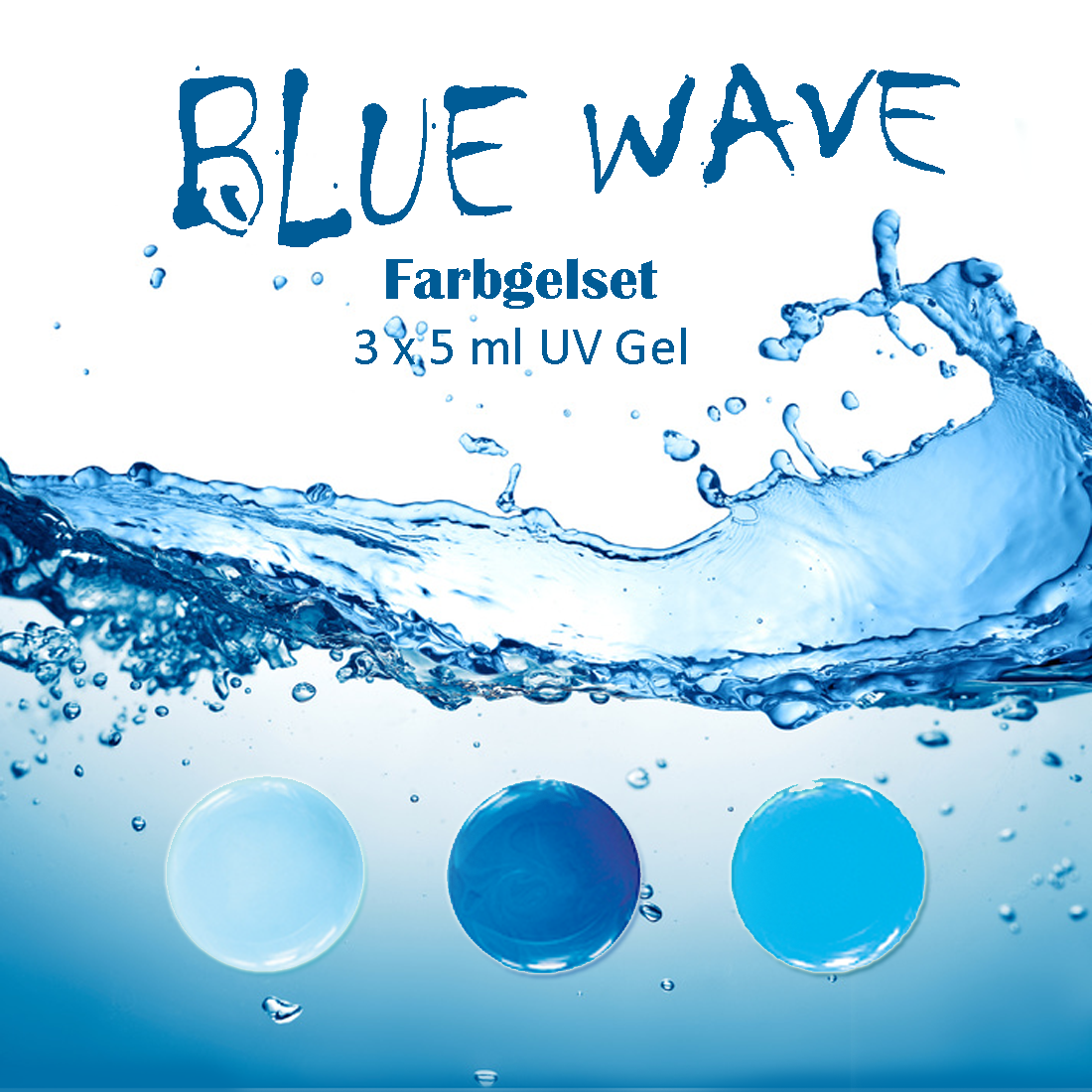 BLUE WAVE Farbgelset 3 x 5 ml