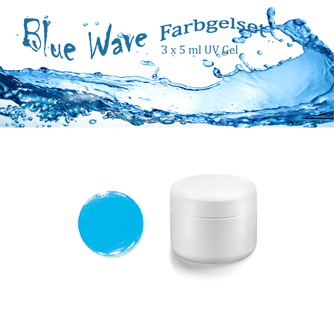 BLUE WAVE Farbgelset 3 x 5 ml