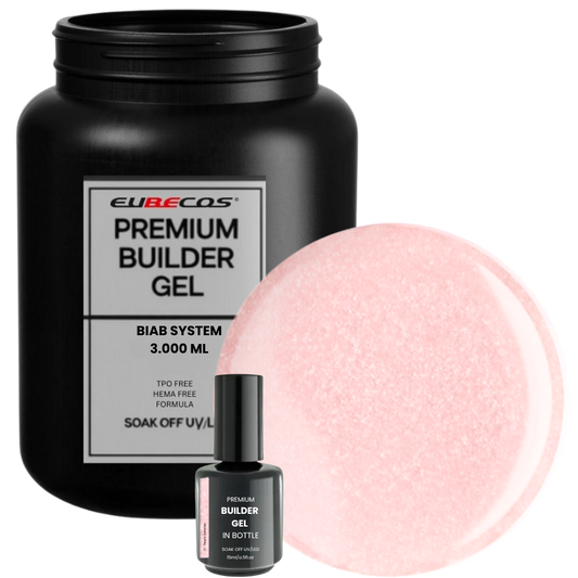 Premium BUILDER GEL IN BOTTLE extra strong  - 12 Peach Shimmer 3000ml