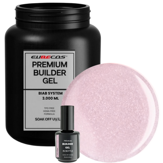 Premium BUILDER GEL IN BOTTLE extra strong  - 11 Rose Shimmer 3000ml