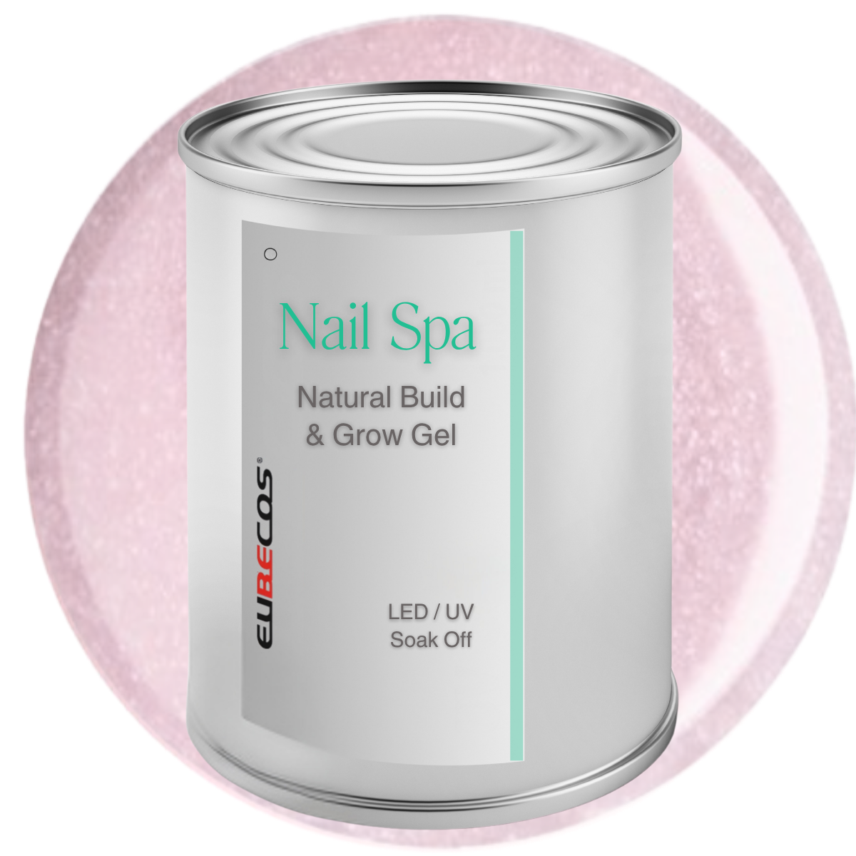 Nail Spa – Natural Build & Grow Gel - 11 Rose Sparkle 3000 ml