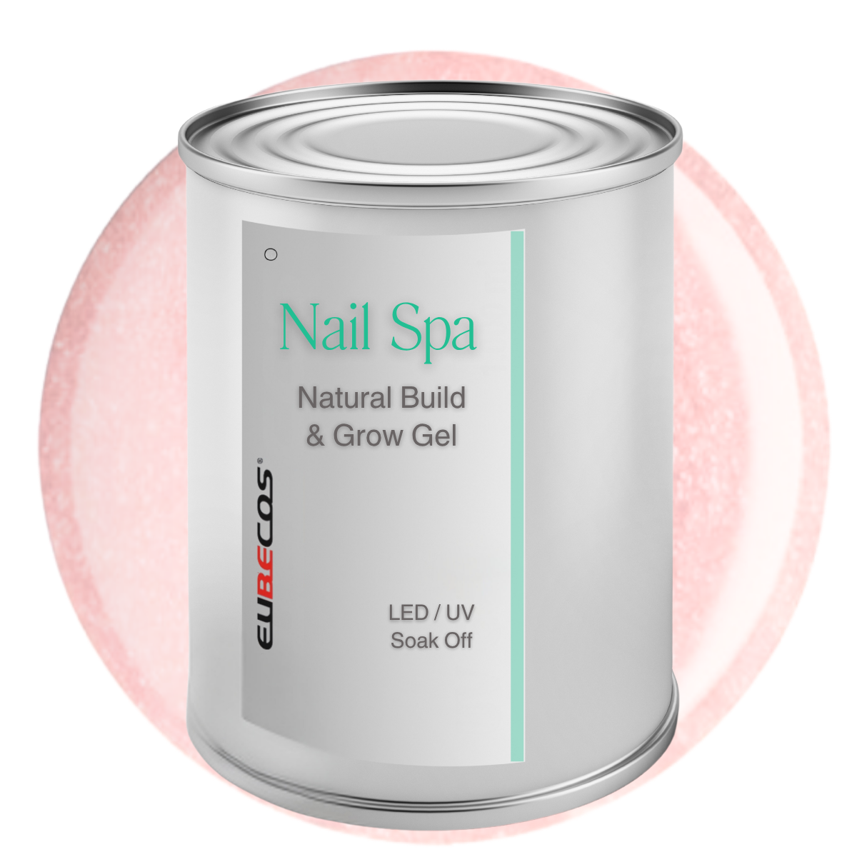 Nail Spa – Natural Build & Grow Gel - 12 Peach Sparkle 3000 ml