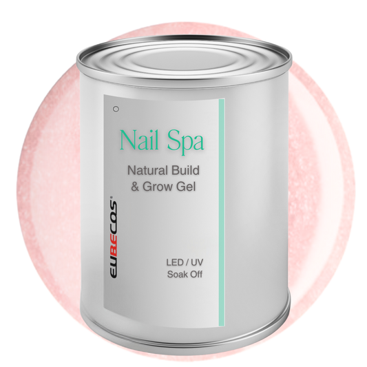 Nail Spa – Natural Build & Grow Gel - 12 Peach Sparkle 2500 ml