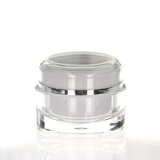 Acrylic Designer Jar AURORA WHITE 30 ml - 3 pcs/pack