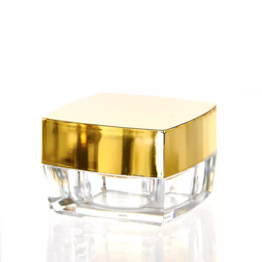 Acryl Designer Tiegel LUX GOLD 50 ml - 3 Stck/ Pack
