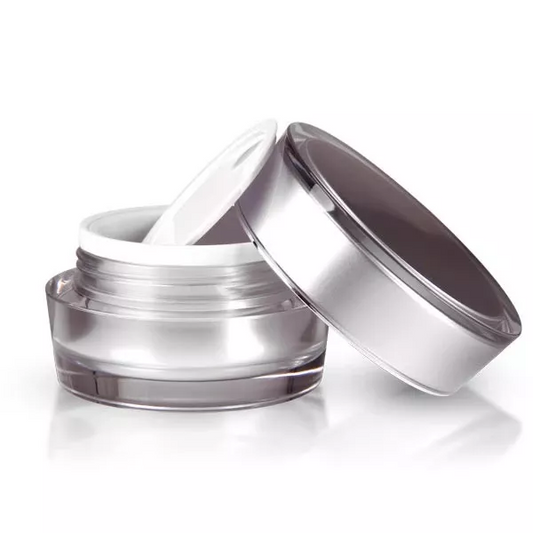 Acryl Designer Tiegel VENUS SILBER 50 ml - 3 Stck/ Pack