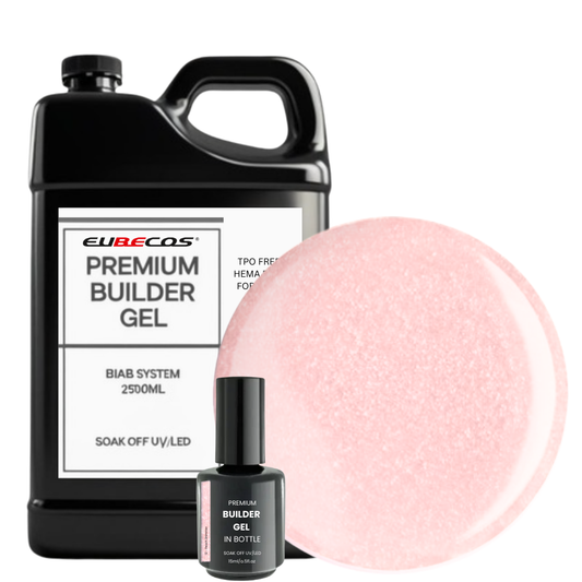 Premium BUILDER GEL IN BOTTLE extra strong  - 12 Peach Shimmer 2500ml