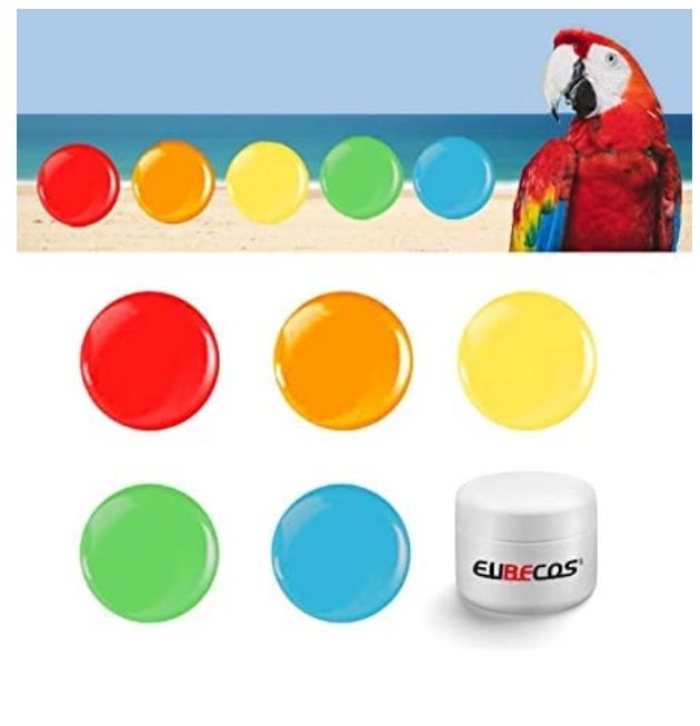 Tropical Parrot Wetlook Farbgel Set 5 x 5 ml