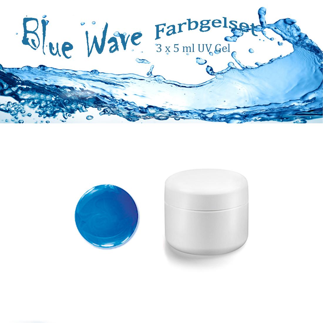 BLUE WAVE Farbgelset 3 x 5 ml